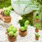 Crochet Kit for Beginners - Complete Crochet Kits with Stitch by Stitch Video Tutorial, Beginner Crochet Kit for Adults Kids Gift - Starter Easy Learn to Crochet Succulent Plants Family